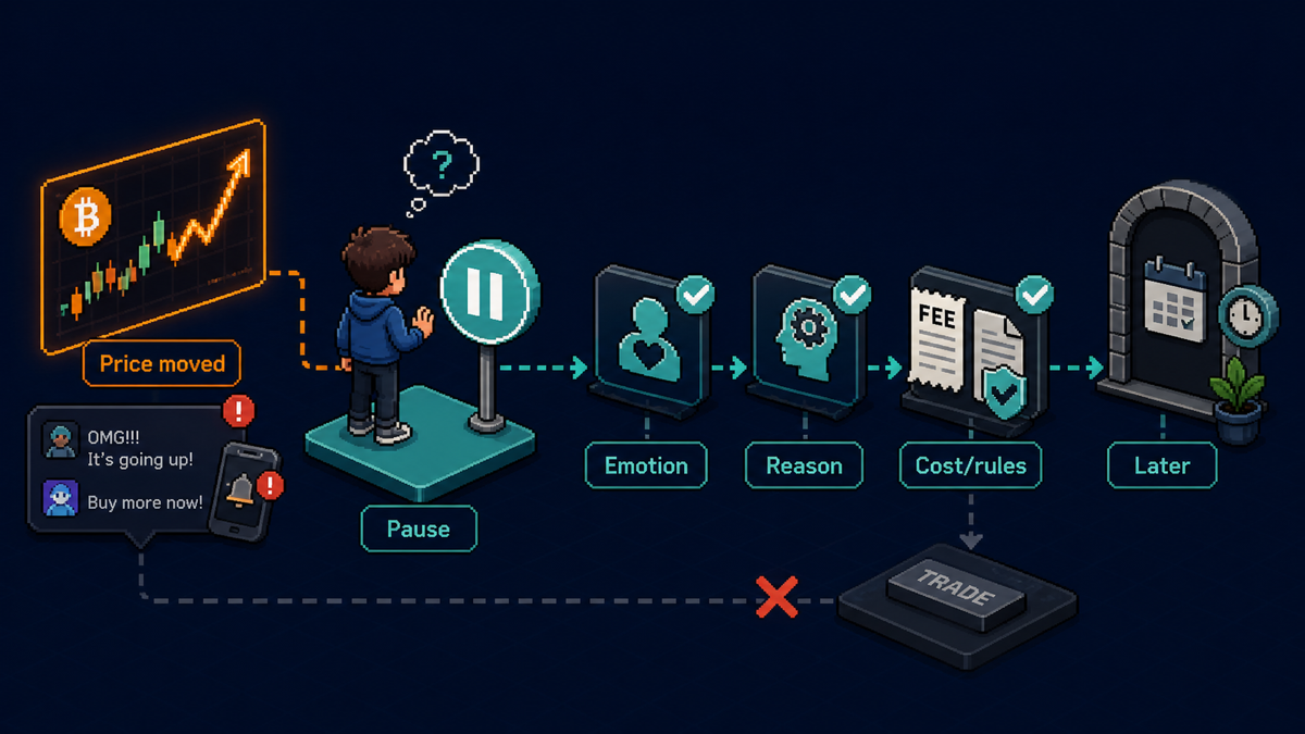 Decision flow before making another Bitcoin trade.