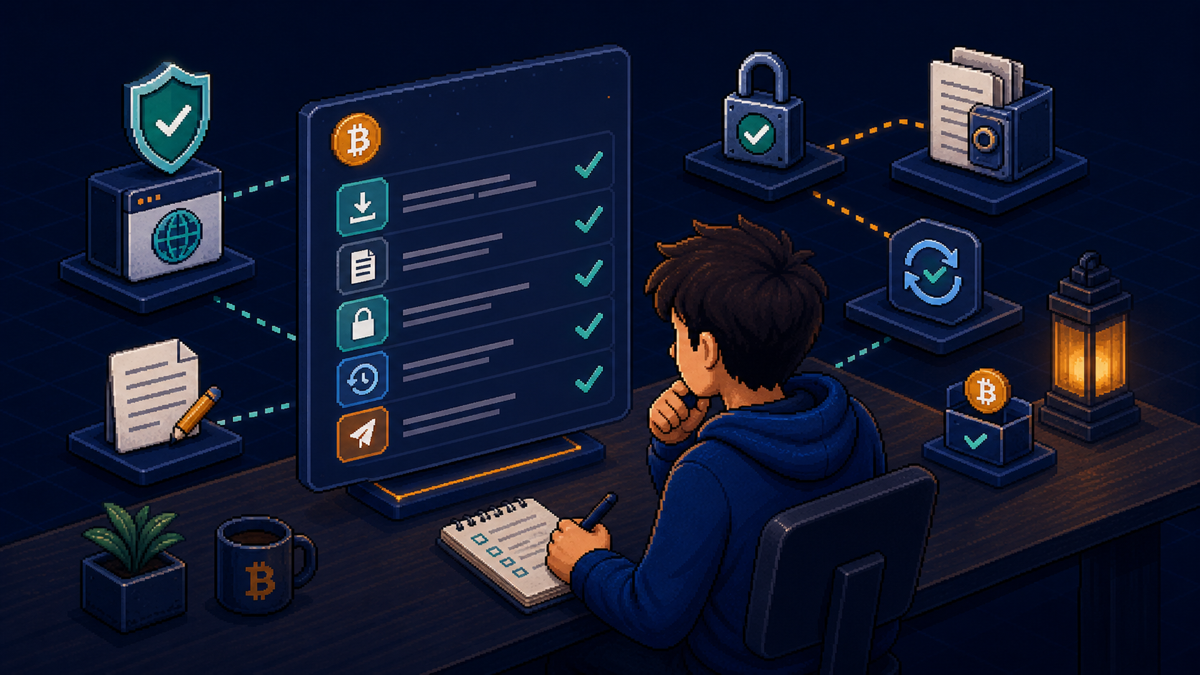 Beginner creating a crypto wallet safely for Bitcoin storage
