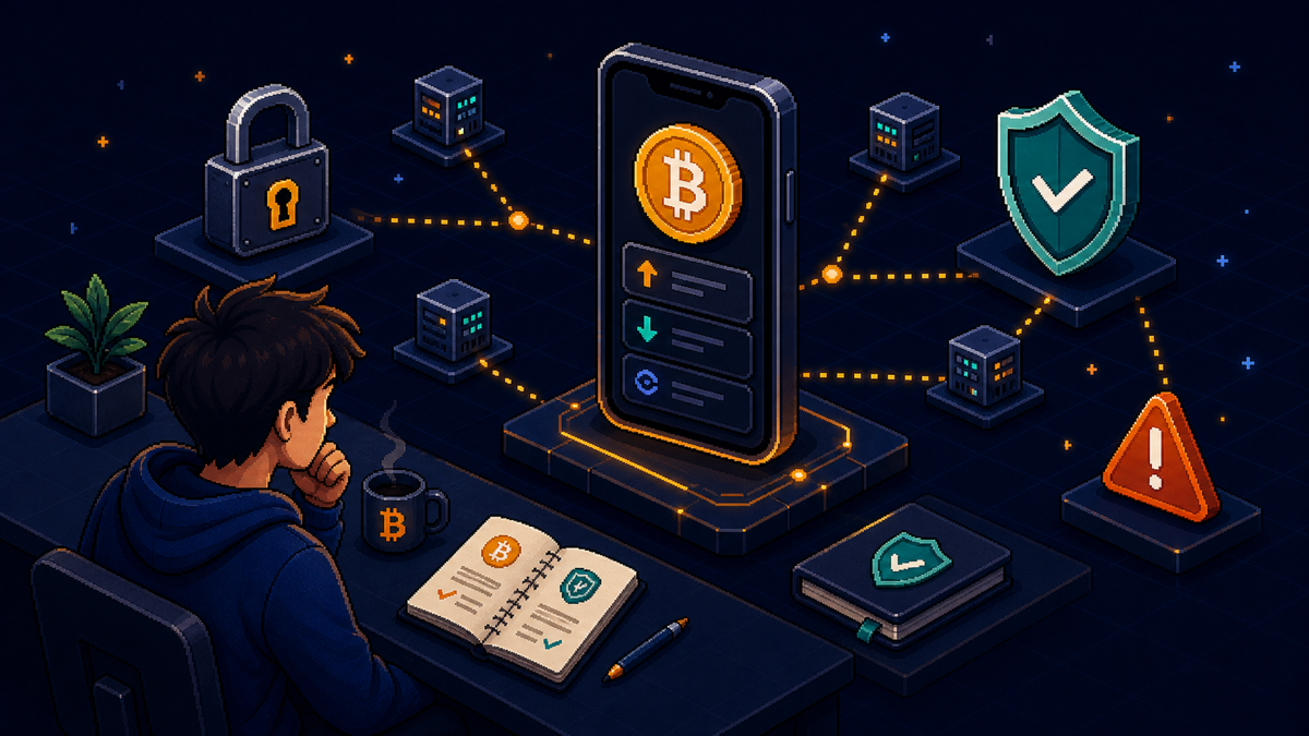 Beginner using a Bitcoin hot wallet with security checks